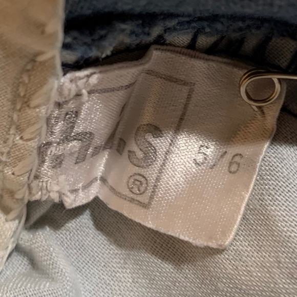 70s era HIS Jeans high waist flare leg Size 5/6 - Picture 6 of 7